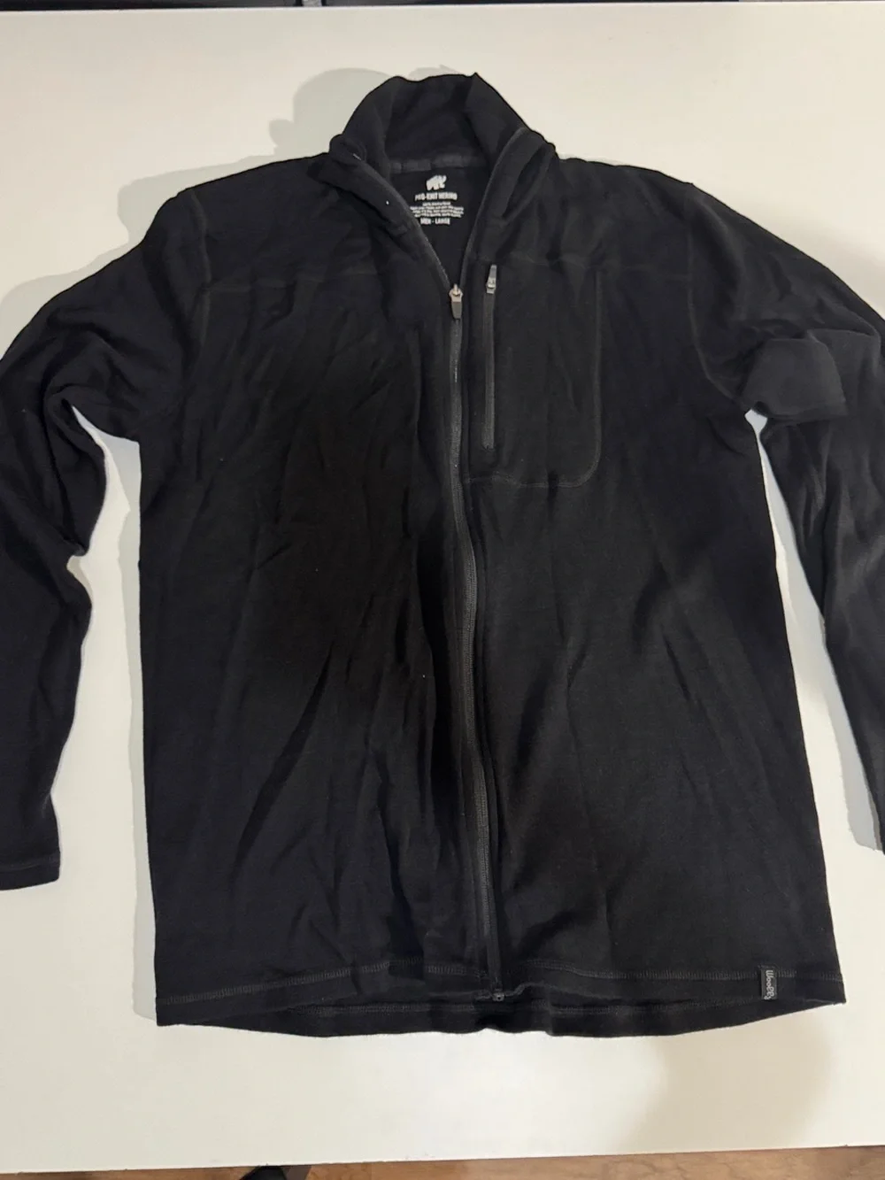 Men's Black Full-Zip Sweater Jacket - Unbranded